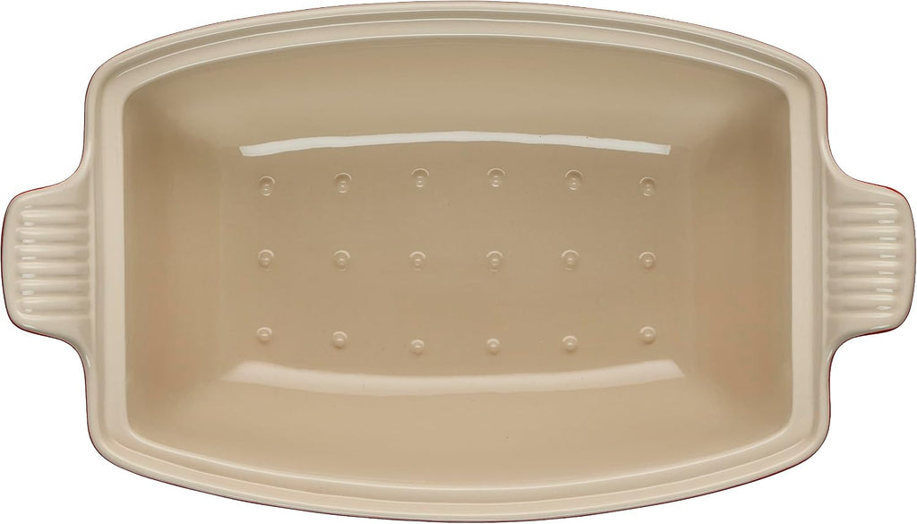 Le Creuset Heritage Stoneware Deep Baker with Lid, 4.5 qt., Cerise