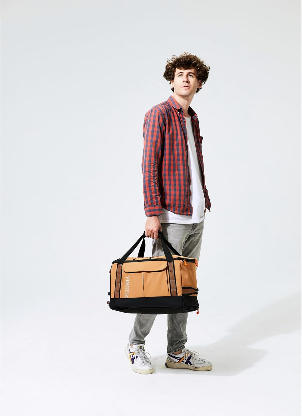 Vincita Voyage B.D.R. 3-in-1 Rear Rack Bag – 37L Backpack, Duffle & Pannier Combo – KLICKfix UniKlip 2.0 Quick Release – Water-Resistant Touring Gear for Folding Bikes. (Blue)