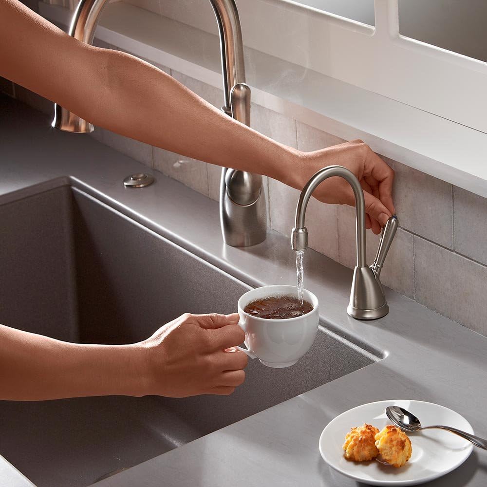 InSinkErator View Instant Hot & Cold Water Dispenser System - Faucet & Tank, Chrome, HC-View-C