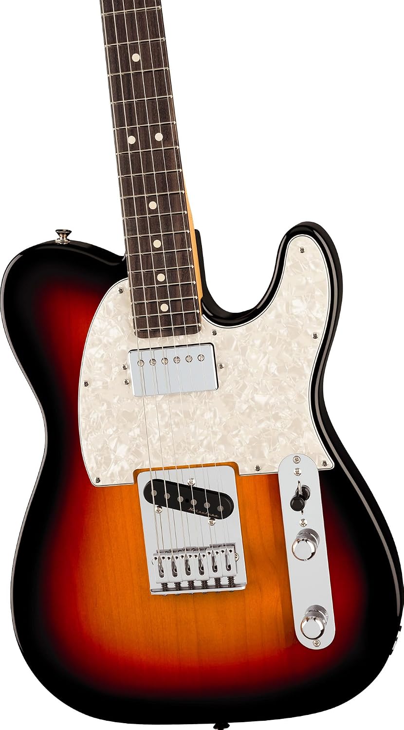 Fender Player II Modified Telecaster SH - 3-Tone Sunburst Bundle with Gig Bag, Strap, Cable, 3-Pack Picks, and Guitar Cleaning Kit
