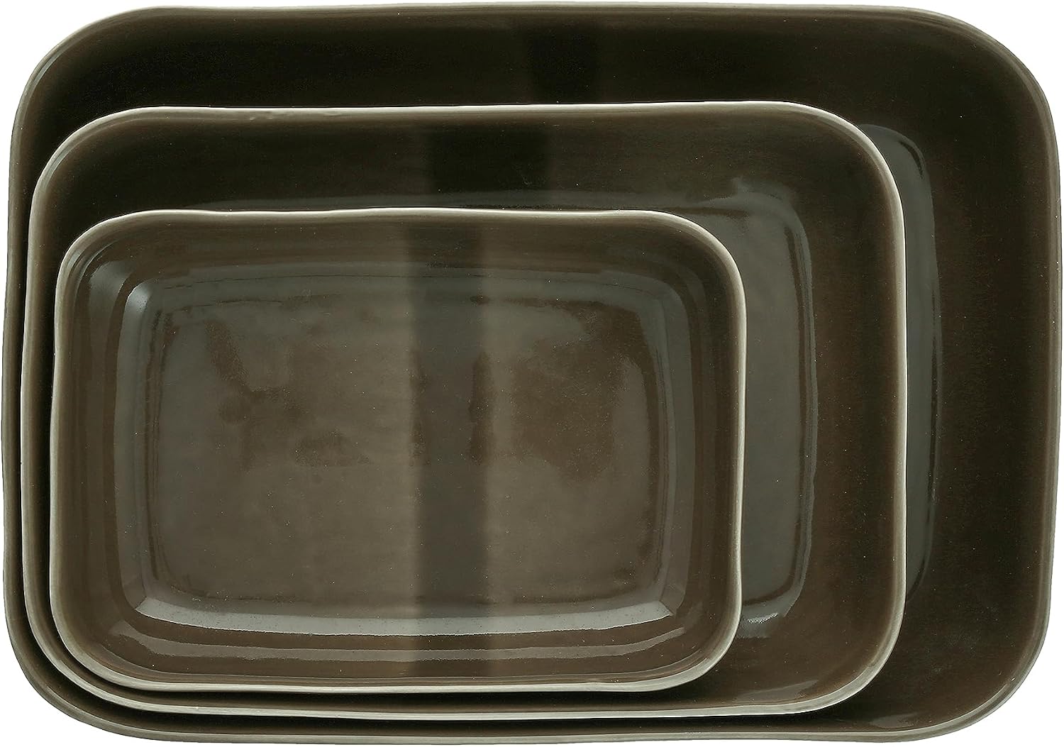Nosse with Fortessa Svelte Stoneware 3 Piece Bakeware set, 3 Piece Bakeware set, Olive