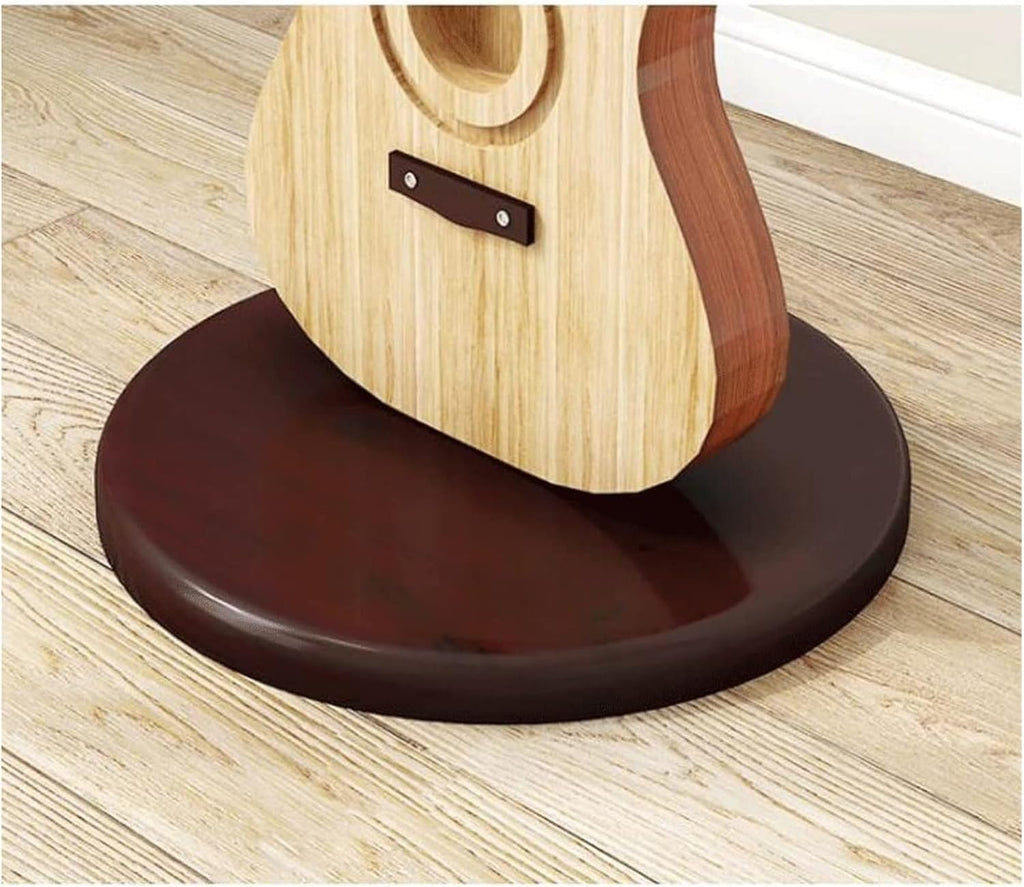 Coat Rack Standing Coat Rack With 12 Hooks And Round Base Guitar Shape Coat Stand Easy Install Coat Tree Coat Tree, 185*42cm