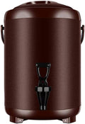 Electric Kettles Commercial Coffee Urn Hot Water Pot, Water/Beverage Dispenser for Keep Hot/Cold, Water Boiler and Beverage Warmer for Buffet, Adjustable Temperature/Black/12L, Brown (Brown 8L)