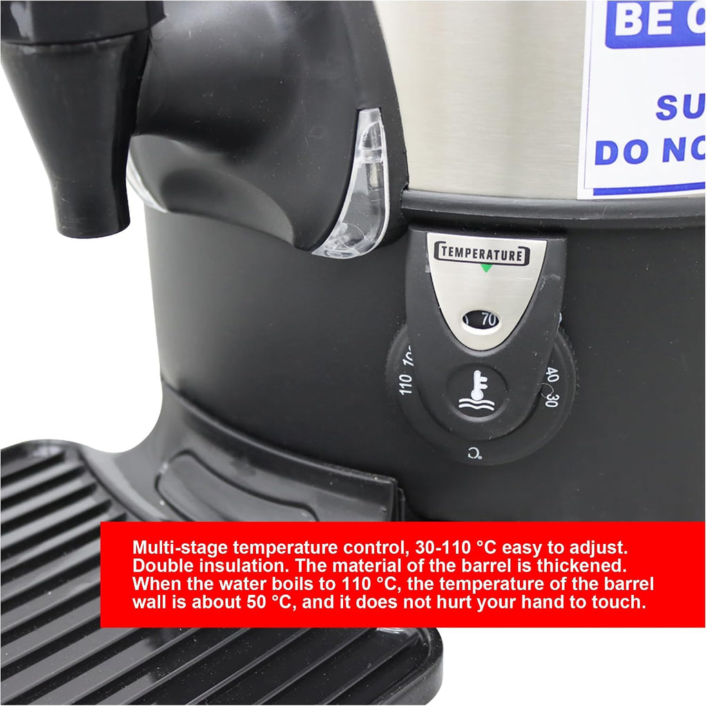 9.7L Hot Coffee Dispenser Boiling Water Machine with Independent Filter for Store Coffee and Tea 110V 1300W