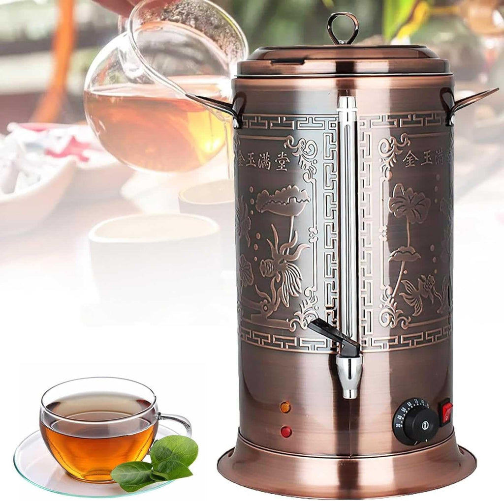 Stainless Steel Insulated Drink Dispenser Hot Water Dispenser - Perfect for Parties, Tea, Coffee, Milk - Hot and Cold Beverage Urn with Faucet(40L)