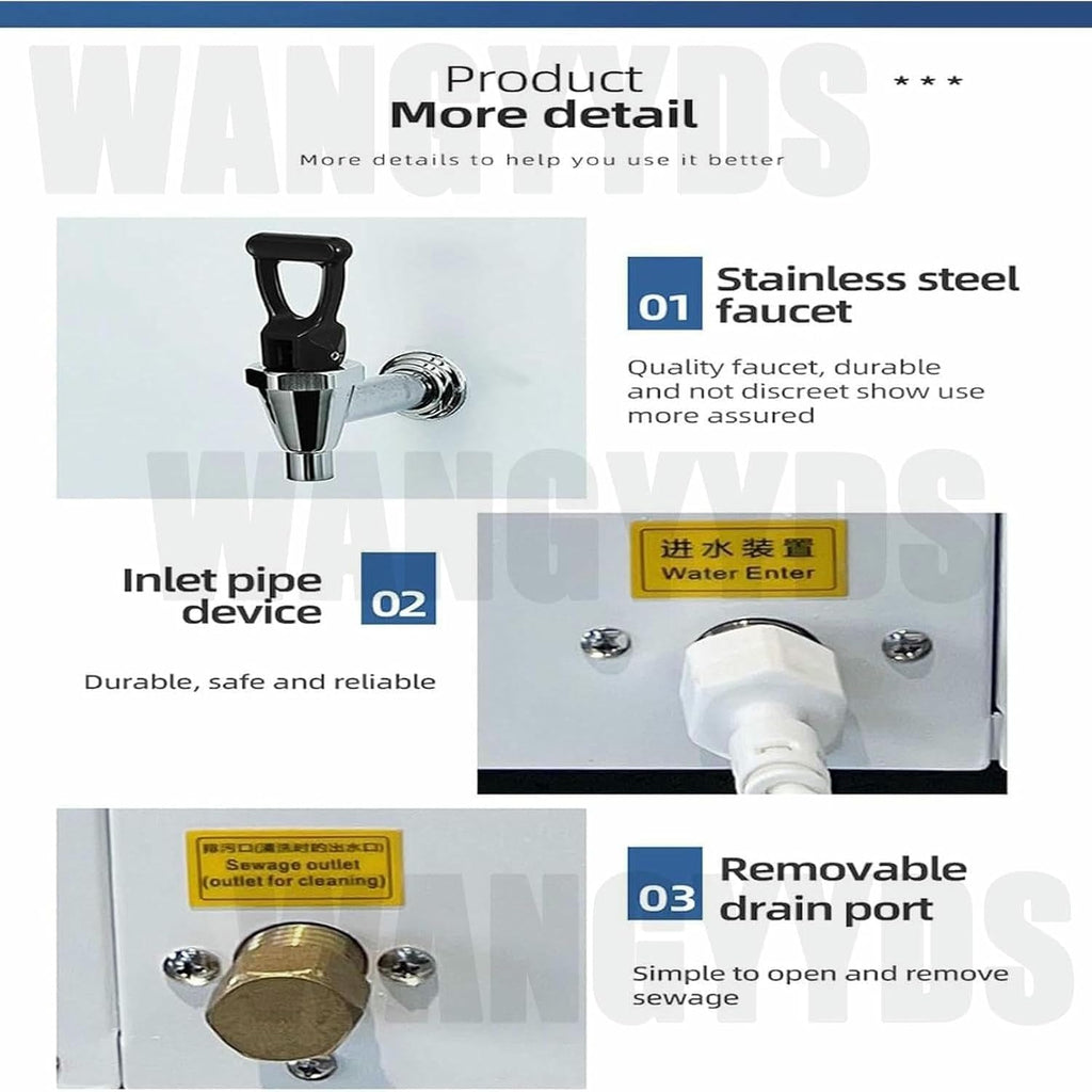 Instant Hot Water Dispenser 50L/60L/80L ot Water Dispenser Automatic Commercial Hot Water Pot - Wall-Mounted Boiler with LCD Display
