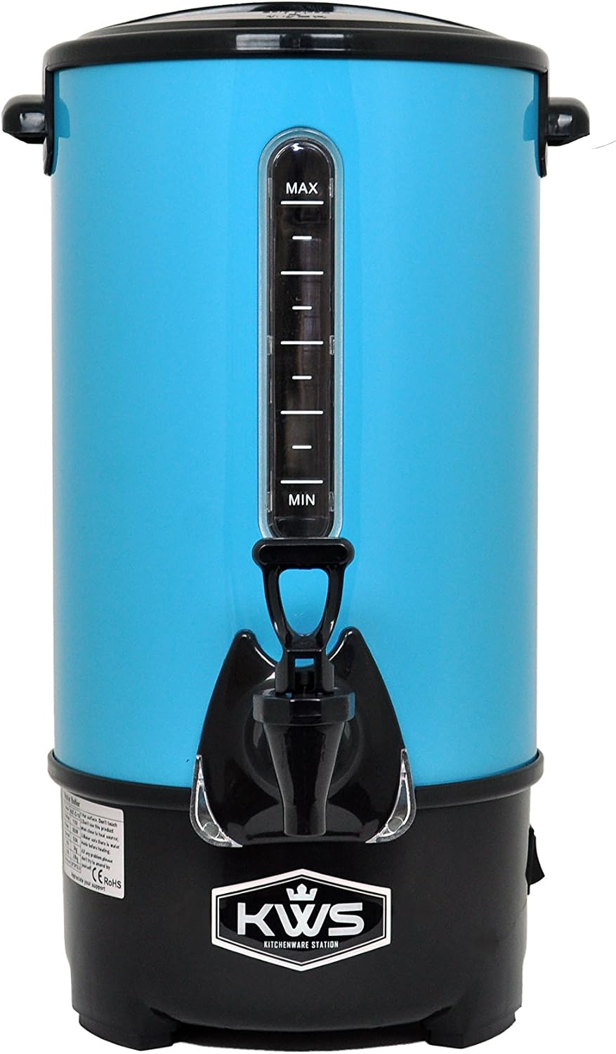 KWS WB-30 19.5L/ 83Cups Commercial Heat Insulated Water Boiler and Warmer Stainless Steel (Blue)