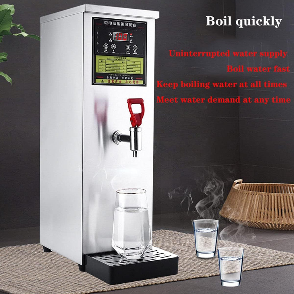 Water Warmer,Commercial Hot Drink Dispenser,Coffee Urns,2500W high Power,Water Output: 50L/H,Double Stainless Steel,Suitable for School, Milk Tea Shop, Restaurant, Party