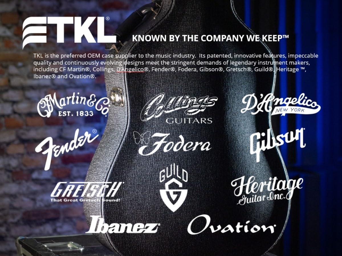 TKL Chopper Slx 315 Simulated Leather Dread Guitar Bag (Compatible w/Martin, Washburn, Takamine, Gibson, Guild)
