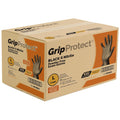 GripProtect 6 Mil Black Nitrile Exam Gloves | Heavy Duty | Textured | Food | Cleaning | Law Enforcement | Automotive | (Large 1,000)