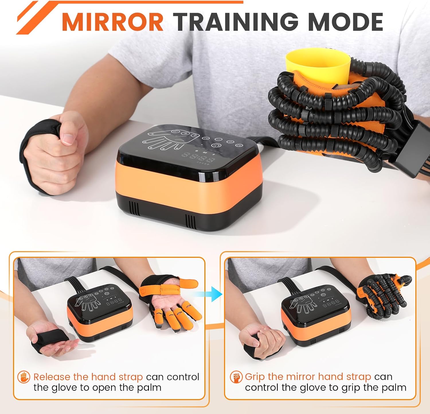 Rehabilitation Robot Gloves, 2025 New Stroke Hand Therapy Equipment Trainer, Arthritis Hemiplegia Patients