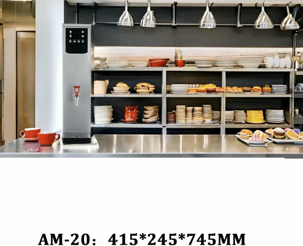 Commercial 20 litres Hot Water Boiler, Instant Water Boiler Lectric Kettles, Fast Boiling Water, 2.5kW Autofill Stainless steel Tea, Non Drip Tap, for Staff Canteens, Offices