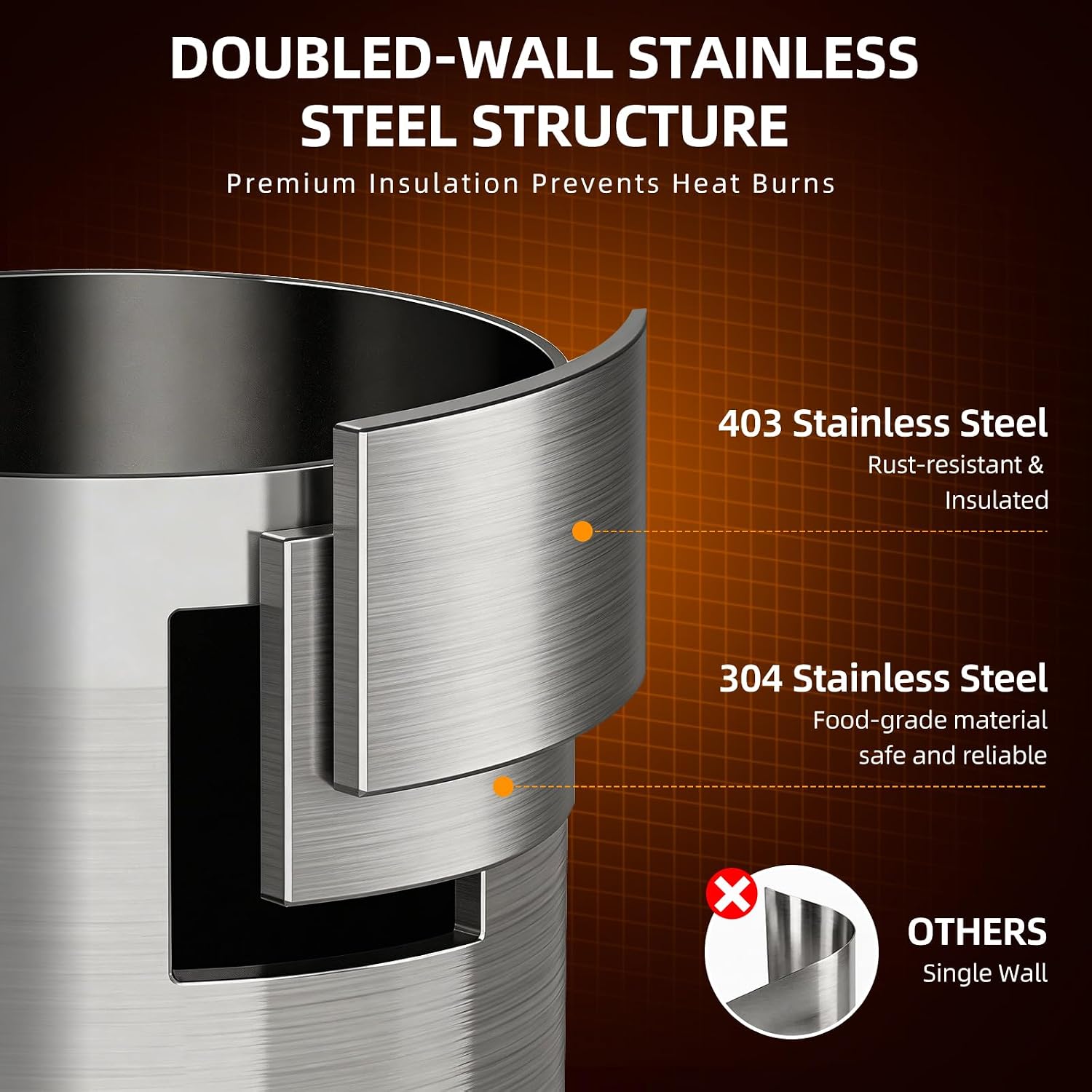 Electric Water Boiler, 13L/13.7QT Commercial Hot Water Dispenser, 1500W Hot Water Boiler Urn Beverage Dispenser with Stainless Steel Spigot, Doubled-Wall Insulation, Adjustable Temperature