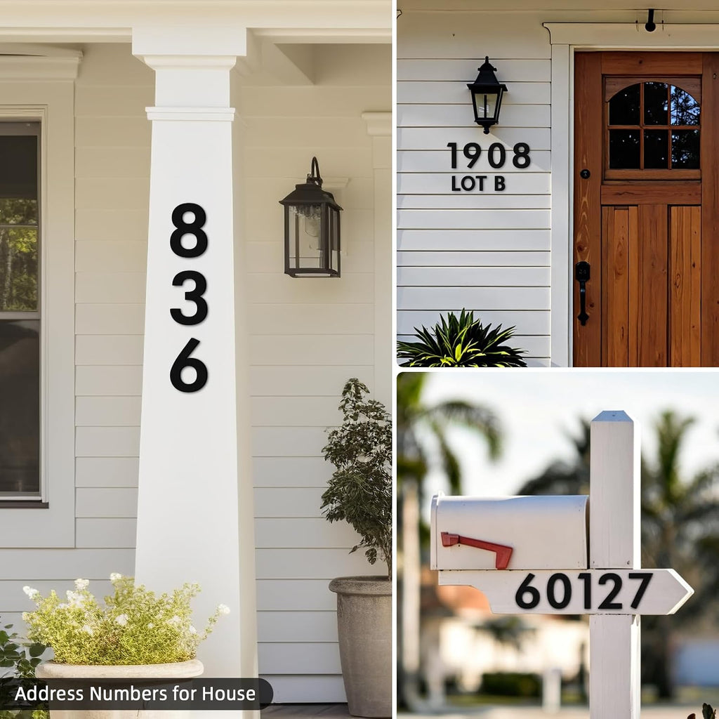 28 Inch House Numbers for Outside, Metal Address Numbers for Home Door，Suitable for Outdoor Signage，Mailbox Letters, Courtyard Address Alphabet Decorations(28', Number 3)
