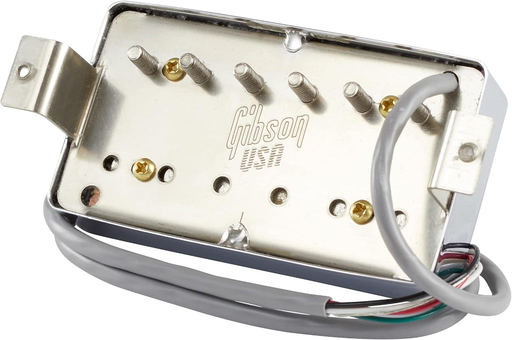 Gibson 490R Modern Classic Rhythm Humbucker Pickup, Double Black with Chrome Cover