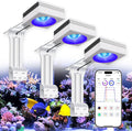 NEW PopBloom 3xRL115 WiFi & APP Programmable LED Reef Aquarium Light 360W for 60' 72' Marine SPS LPS Corals & Saltwater Tanks (RL115 with Arm Kitx3)