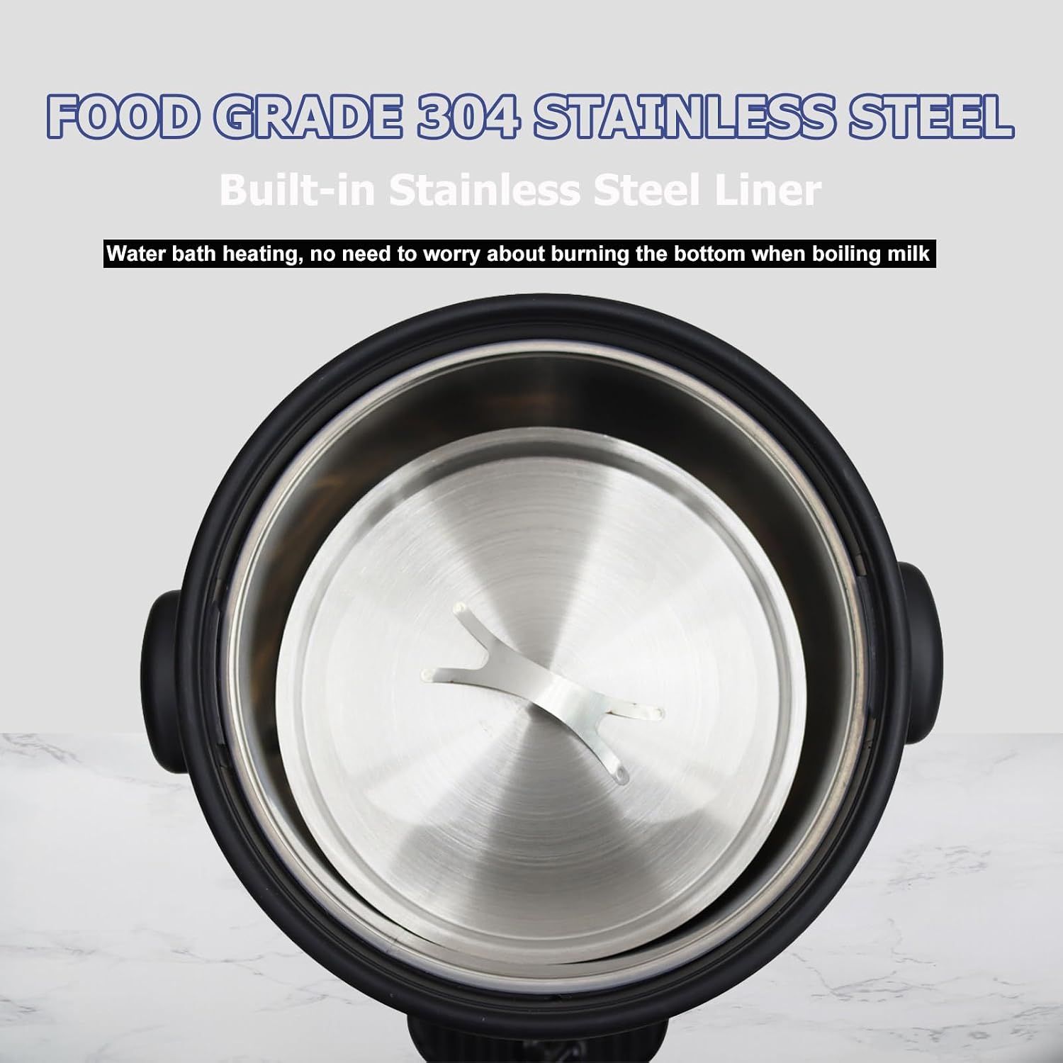 15.4L Commercial Hot Milk Dispenser Electric Milk Boiling Bucket Built-in Stainless Steel Liner 110V 1500W