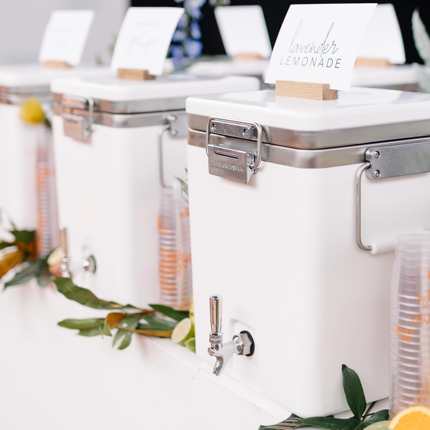 Bevanda - Sperse 5 Gallon Stainless Steel Drink Dispenser - Large Insulated Beverage Dispenser for Parties, Catering, and Home Entertaining - Leakproof & Durable (Tan)