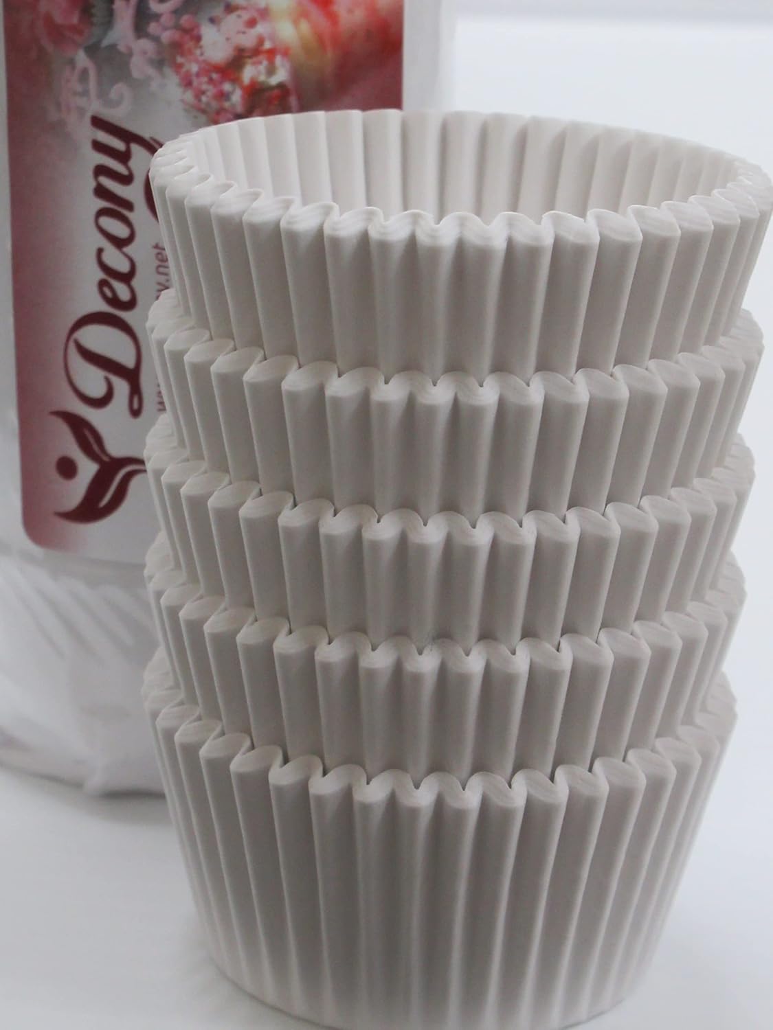 Paper Cupcake Liners - MADE IN USA - Fluted Cupcake Holder Cups for Baking Muffins, Food-Grade, Odorless, Non-Stick, Quick-Release, Standard Size Baking Cups 2'' x 1 1/4'' = 4.5 appx. 10,000 pc.
