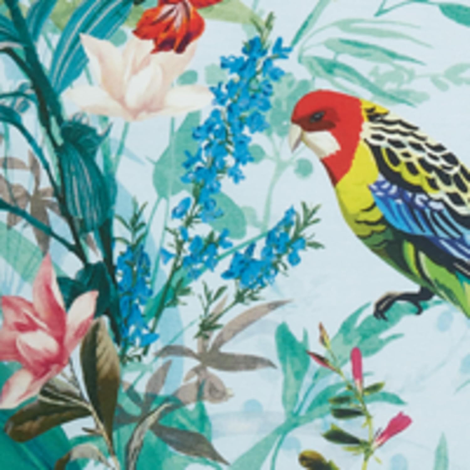 Ted Baker Tropical Elevations 100% Cotton Sateen, 3 Piece Duvet Cover Set, Full/Queen, Multi