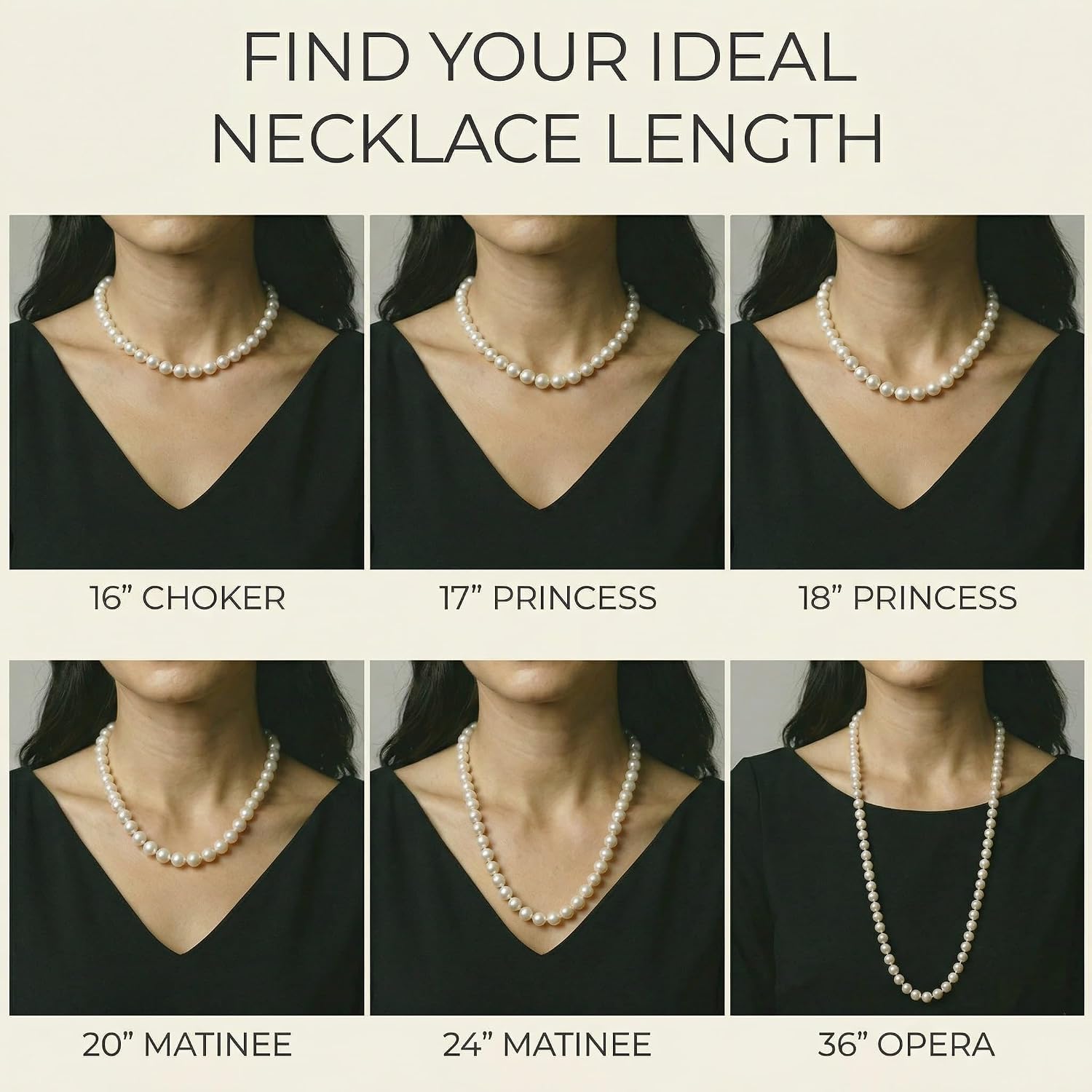 The Pearl Source Real Freshwater Pearl Necklace for Women, Round White Genuine Cultured Freshwater Pearls, Classic Single Strand Pearl Necklace, Sterling Silver Fishhook Clasp