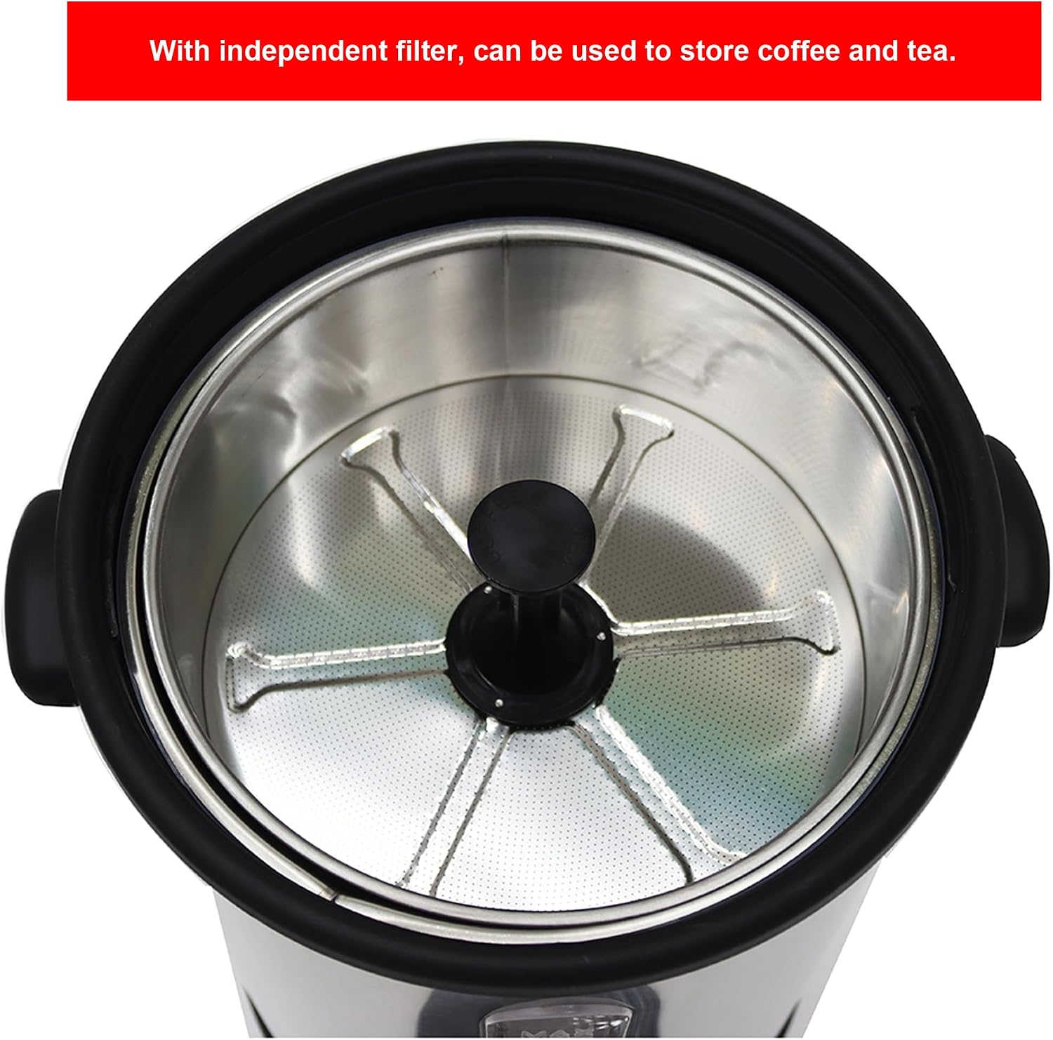 9.7L Hot Coffee Dispenser Boiling Water Machine with Independent Filter for Store Coffee and Tea 110V 1300W