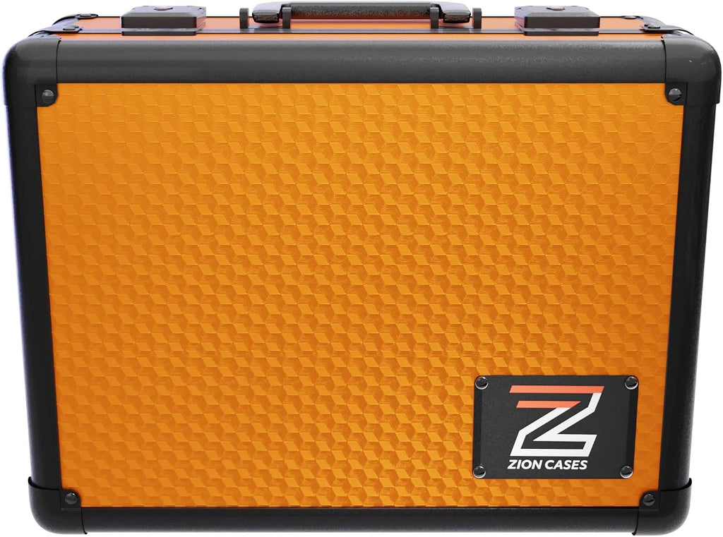 Zion Cases Slab Case XL Graded Card Case; The Original Slab Case for Graded Cards; Fits PSA, BGS, HGA, and CSG Graded Trading Card Slabs; Ideal Travel Storage Solution; (Cubed Orange)
