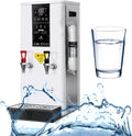 3000W Hot Water Dispenser Built-in Water Purifier, Step-Heating Water Boilers for Tea Making & Hot Drinks, LCD Touch Screen, Dual Faucet,White-Cold hot