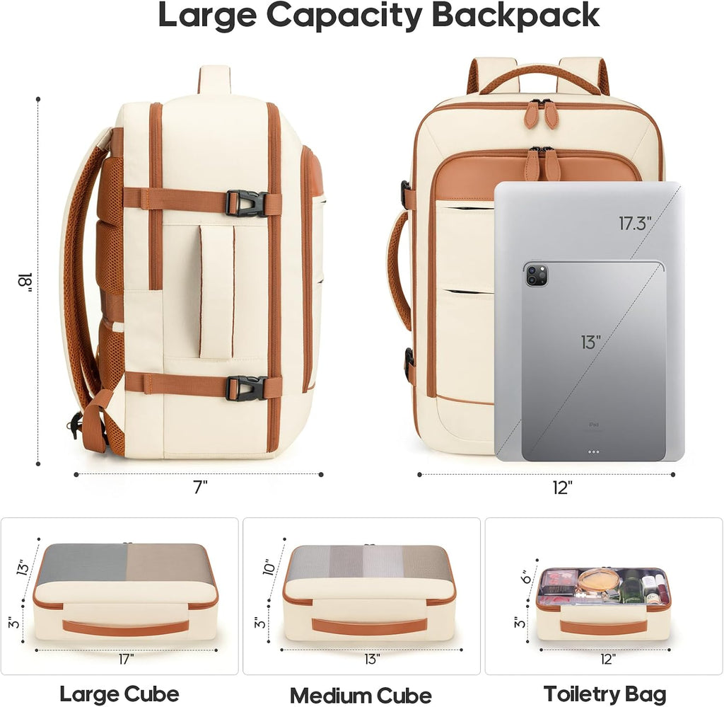 7 Piece Luggage Sets with Premium YKK Zipper, 20/24/28in PC Hardside Suitcase With Spinner Wheels, Luggage Airline Approved, Durable Suitcase Sets with TSA Locks for Travel