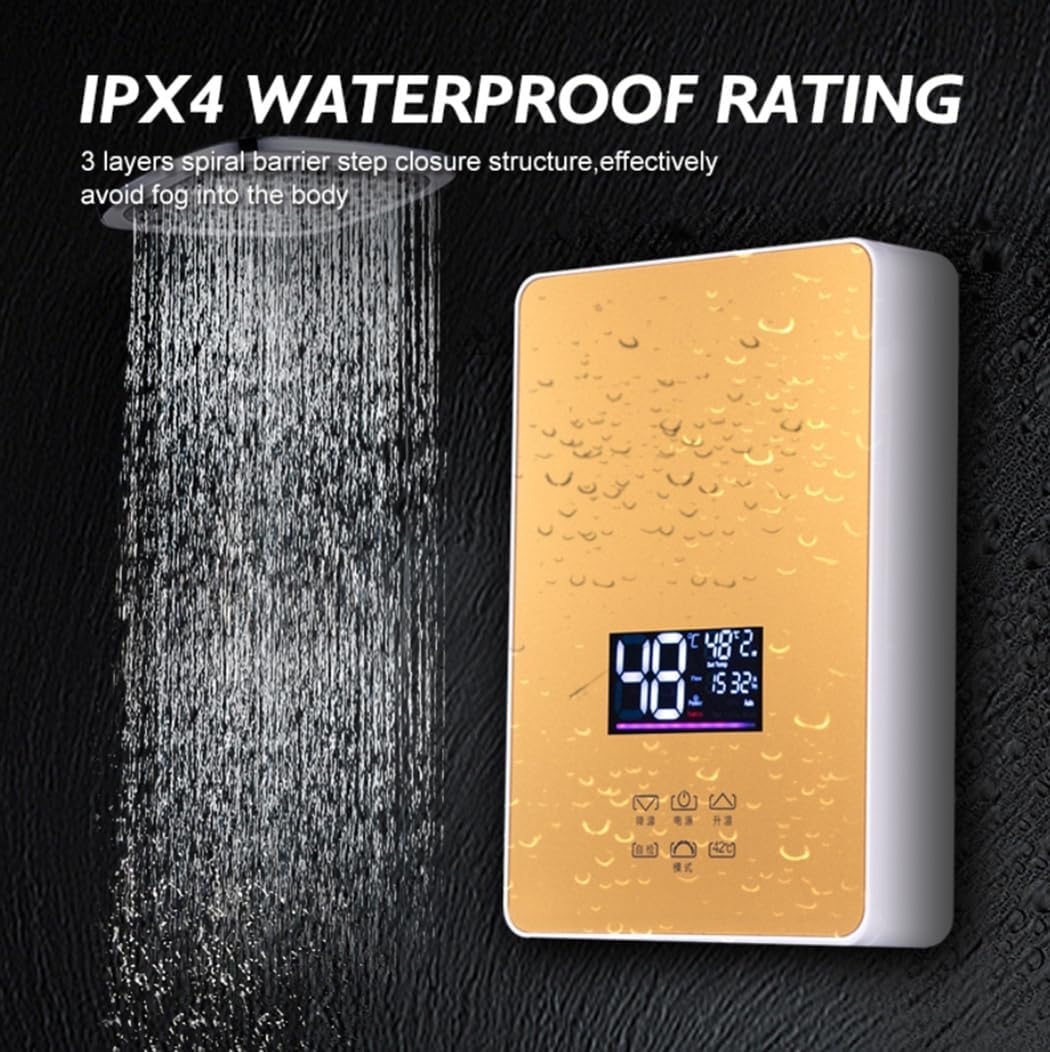 Electric Instant Hot Water Heater Shower Electric Tankless Shower Hot Water Faucet Kitchen Bathroom Instantaneous Water Heater Tap