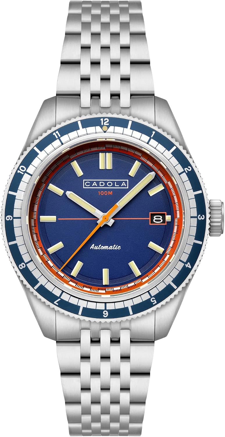 Cadola Men's 42mm Ahrens Automatic Watch with Solid Stainless Steel Bracelet CD-1061