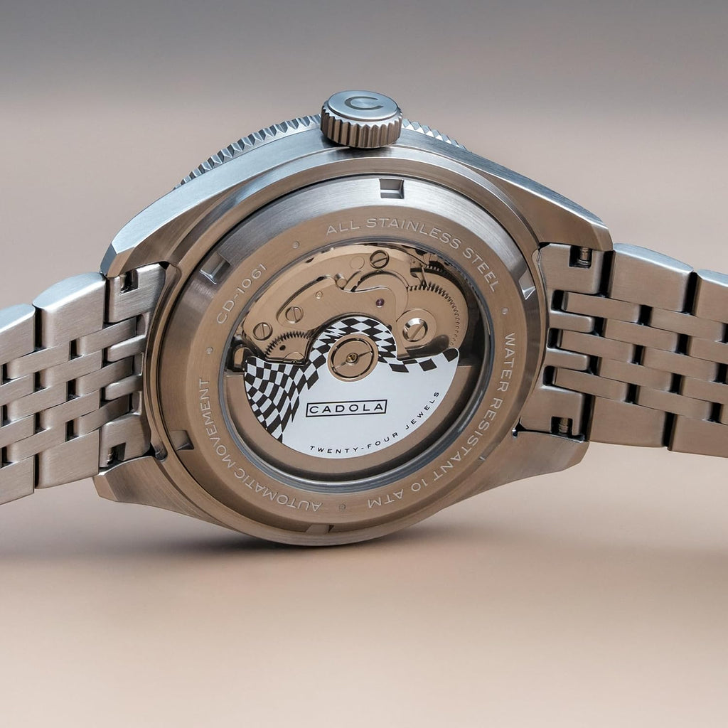 Cadola Men's 42mm Ahrens Automatic Watch with Solid Stainless Steel Bracelet CD-1061