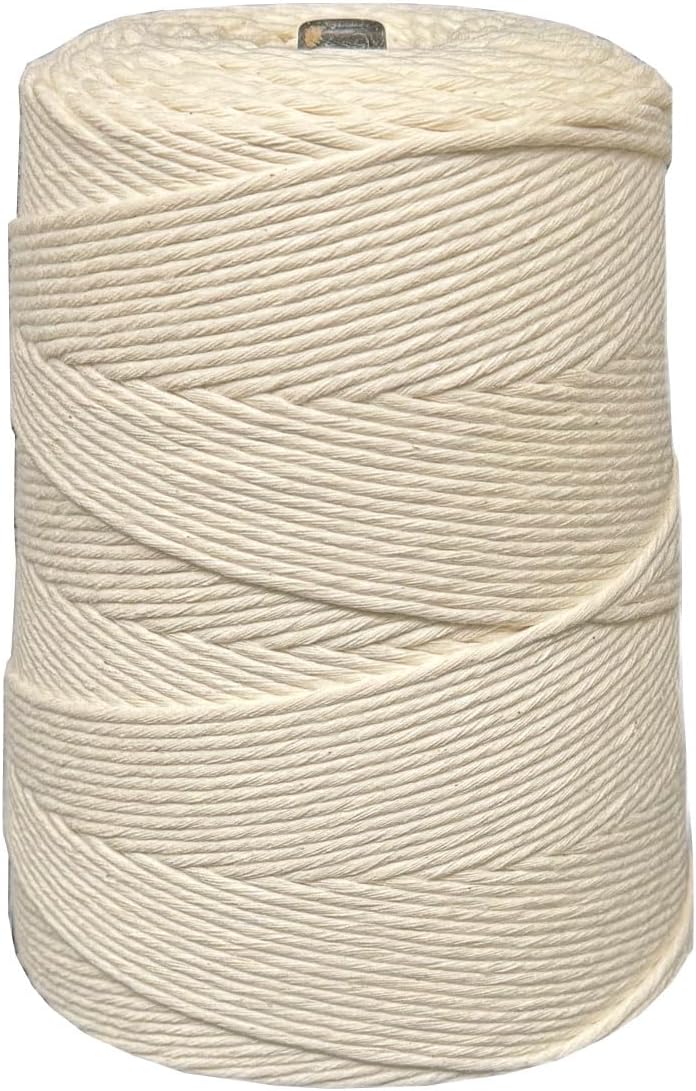 24 PLY Cotton Twine 2.5 LB Cone - 1950 FEET (Pack of 12)