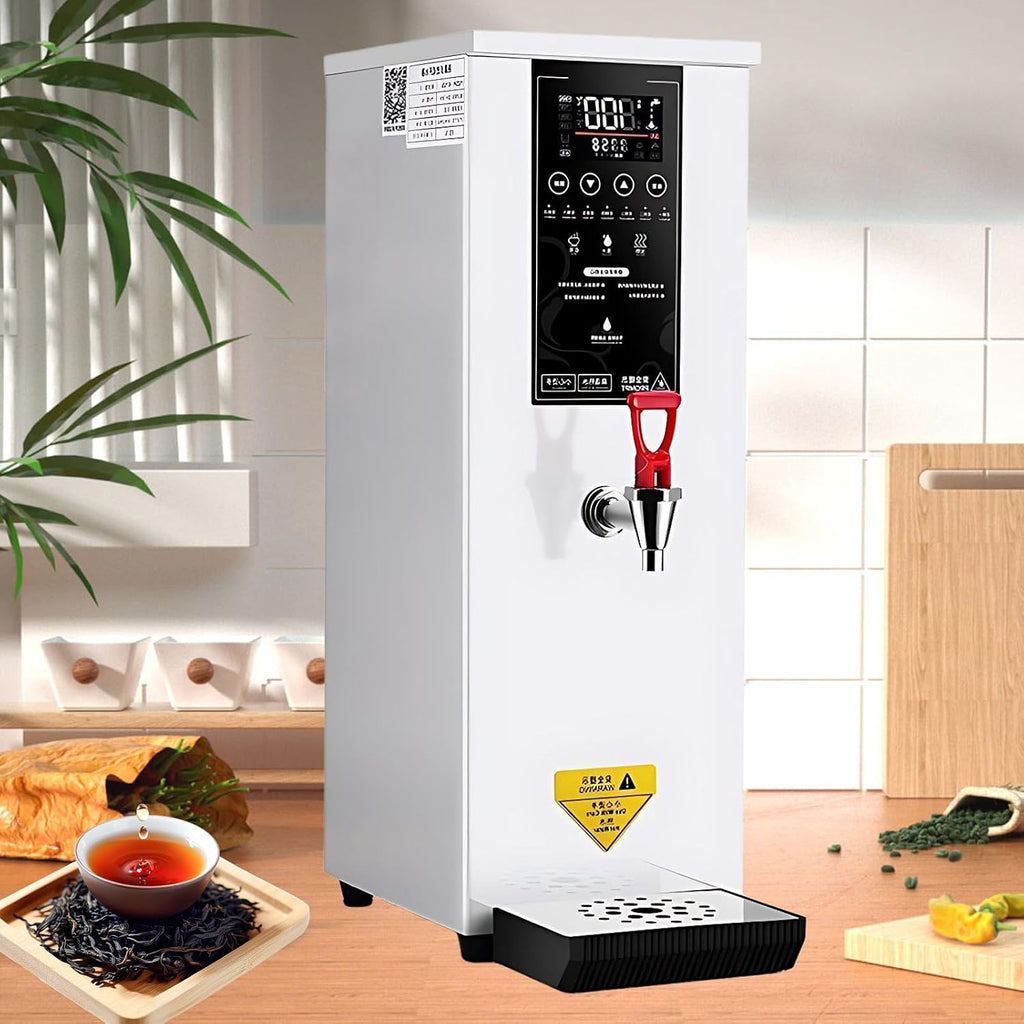 Autofill Stainless Steel Tea,Commercial Hot Water Dispenser,Water Output: 60l/H,Energy-Saving And Heat-Insulating,Automatic Temperature Control,Fast Heating White