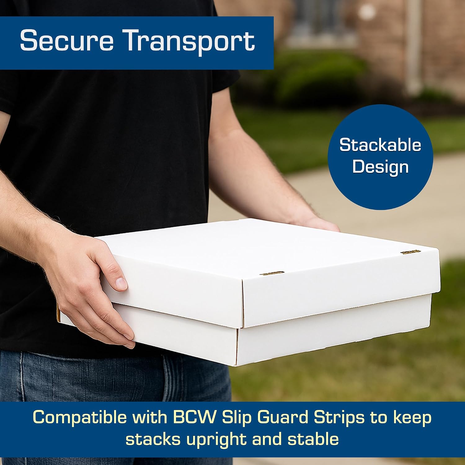 BCW Monster Box - 8ct Trading Card Storage Box | Holds 3200 Cards | Sports & TCG Card Organizer