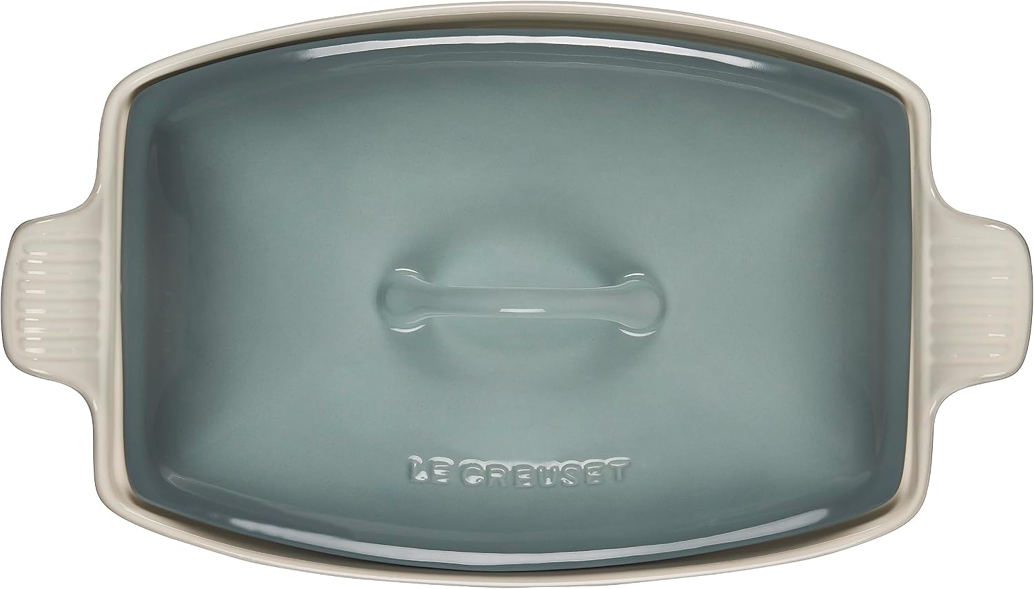 Le Creuset Heritage Stoneware Deep Baker with Lid, 4.5qt., Sea Salt