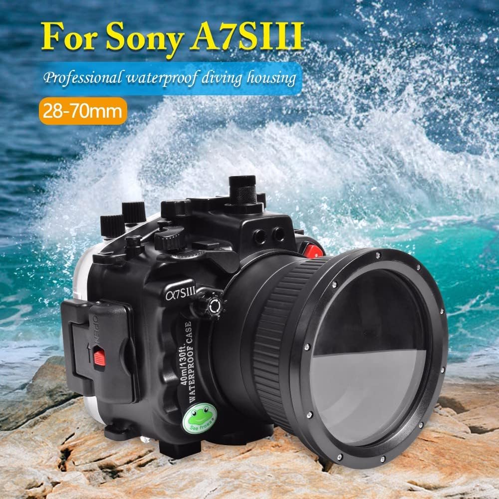 SeaFrogs Professional Waterproof Housing for Sony A7S III [40m/130fit] Underwater Case for Sony A7SIII A7S3 A7 SIII Alpha 7S III+28-70mm F3.5-5.6, 16-35mm F/4