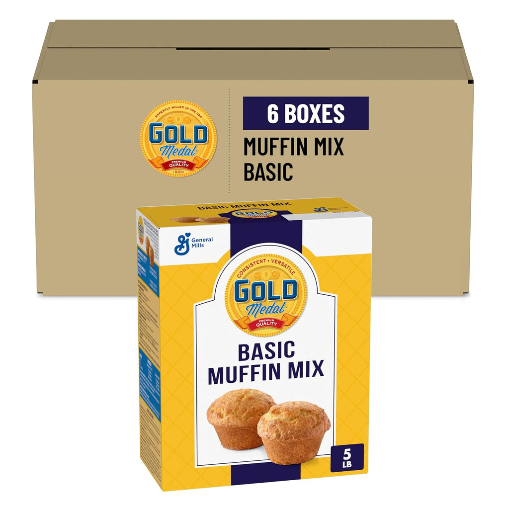 Gold Medal Basic Muffin Mix, 5 Lb Box (Pack of 6)