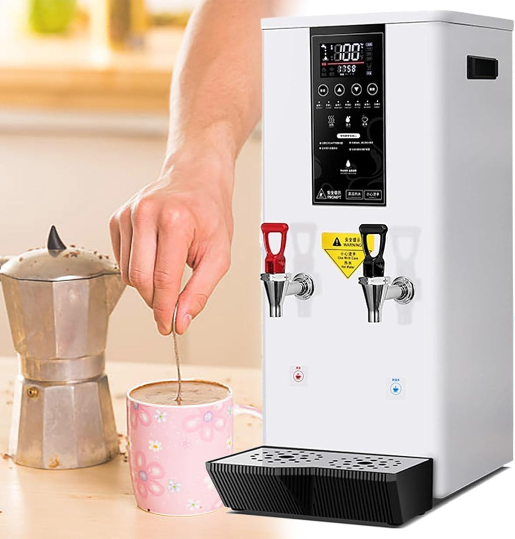 Commercial Water Boiler, Electric Commercial Hot Water Dispenser, Automatic 3000W Heating, for Tea Coffee Shop, Restaurant, Home, Office,White