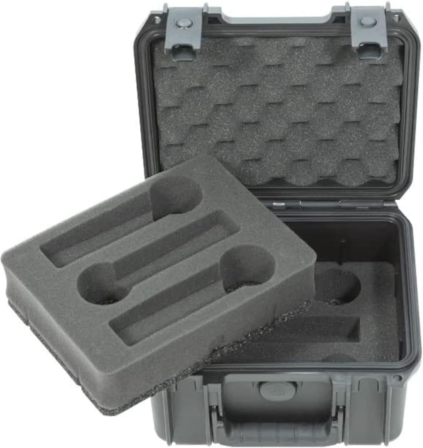 SKB 3I-0907-MC6 Injection-Molded Waterproof Case for Six Microphones - Black