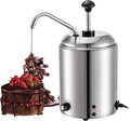 Cheese Dispenser with Pump,2.5L Capacity Hot Fudge Warmer, 800W Electric Hot Fudge Dispenser,10/20/30ML Automatic Cheese Dispenser for Hot Fudge Cheese Caramel,Temperature Control 30-110℃
