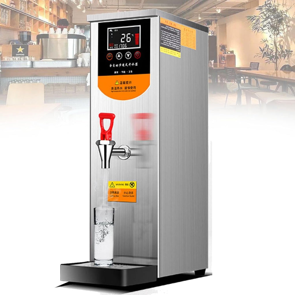 Commercial Water Boiler Electric Automatic Hot Water Pot Water Boiling Machine with Stainless Steel Water Tank 50L/H (White 52.8 Quarts)