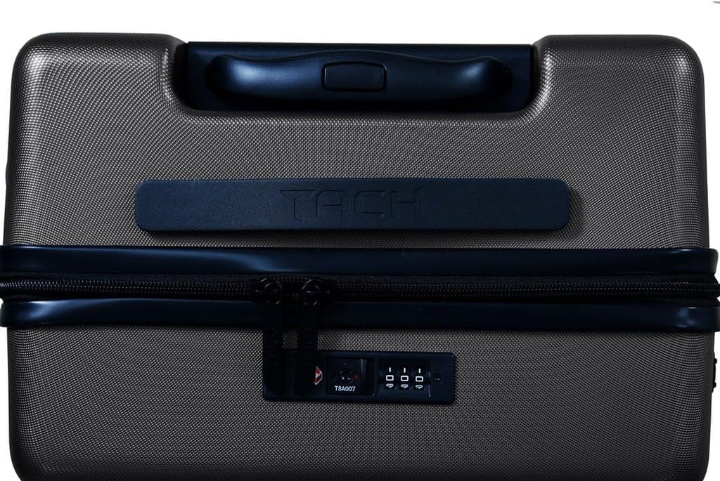 TACH Patented Connecting Hard Shell 3 Piece Luggage Set - 20, 24 & 28 inch Luggage | Carry-On, Medium & Large Rolling Suitcases - Black