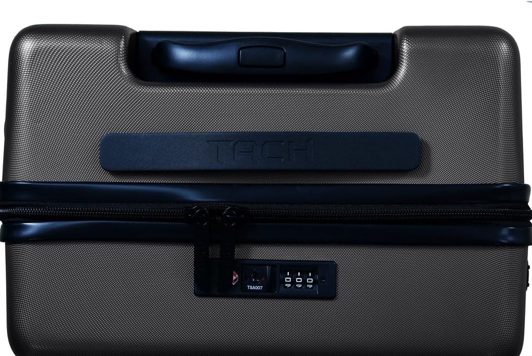 TACH Patented Connecting Hard Shell 3 Piece Luggage Set - 20, 24 & 28 inch Luggage | Carry-On, Medium & Large Rolling Suitcases - Black