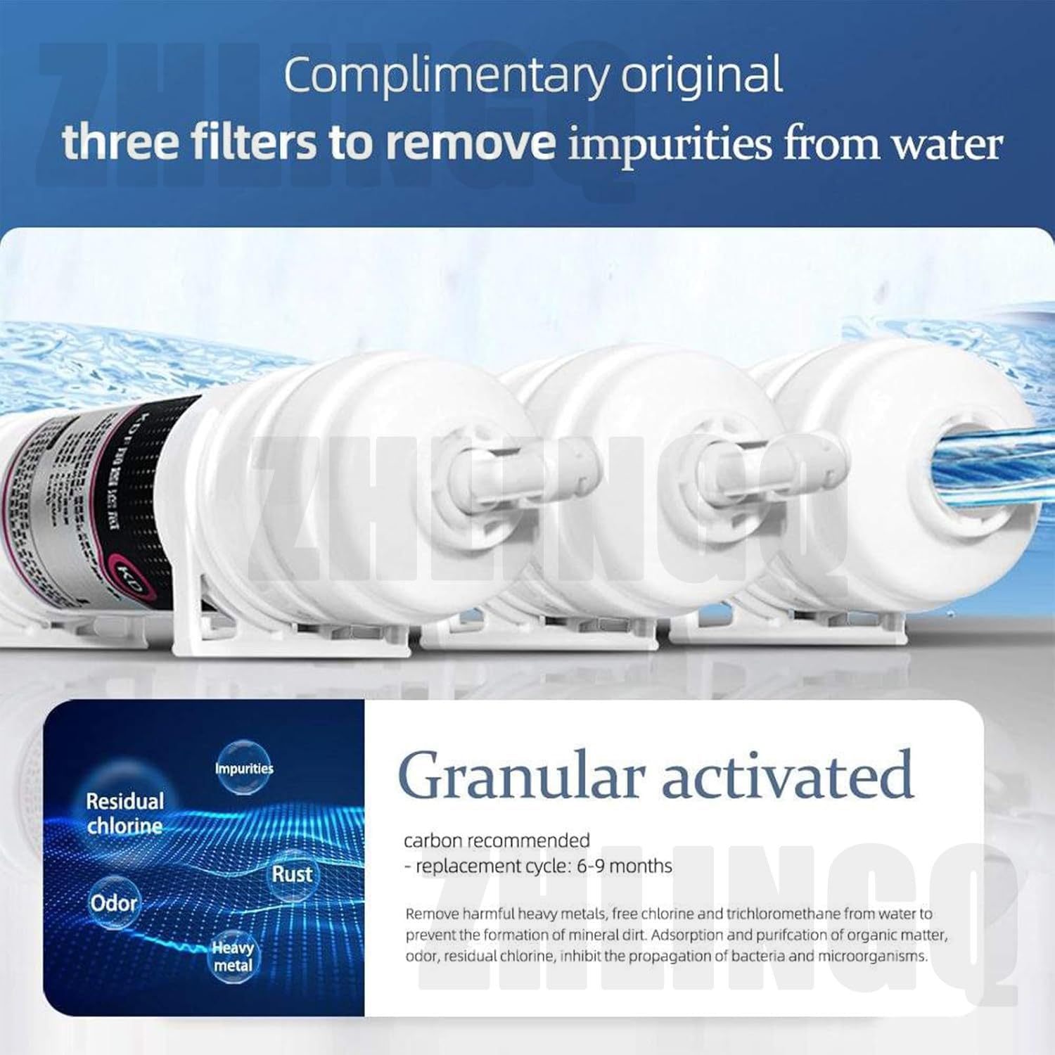 Instant Hot Water Dispensers Automatic, 3000W Commercial Automatic Water Heater with LED Intelligent Control Panel, For Office, Commercial Canteens, Kdf+ Activated Carbon Deep Filtration,60L-White
