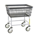 R&B Wire® 100E/D7 Heavy Duty Wire Laundry Cart | 2.5 Bushel | Steel Frame with Dura-Seven™ Anti Rust Coating | Commercial Laundry Basket | Industrial Bumper | 5' Clean Wheel System™ Casters