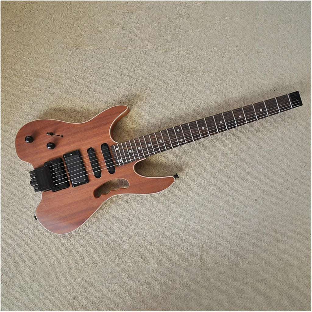 Left Handed 39 Inches Headless Electric Guitar with SSH Pickup Rosewood Fretboard 24 Frets Professional Headless Guitar (Color : 01)