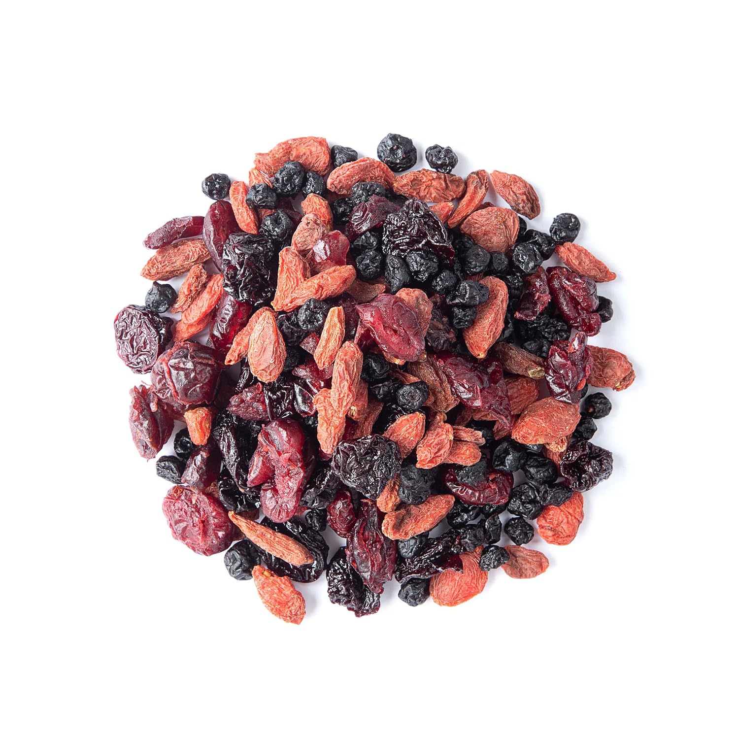 Food to Live - Organic Yummy Berries Mix, 8 Pounds - A Blend of Non-GMO Dried Cranberries, Blueberries, Cherries, Goji Berries, Vegan
