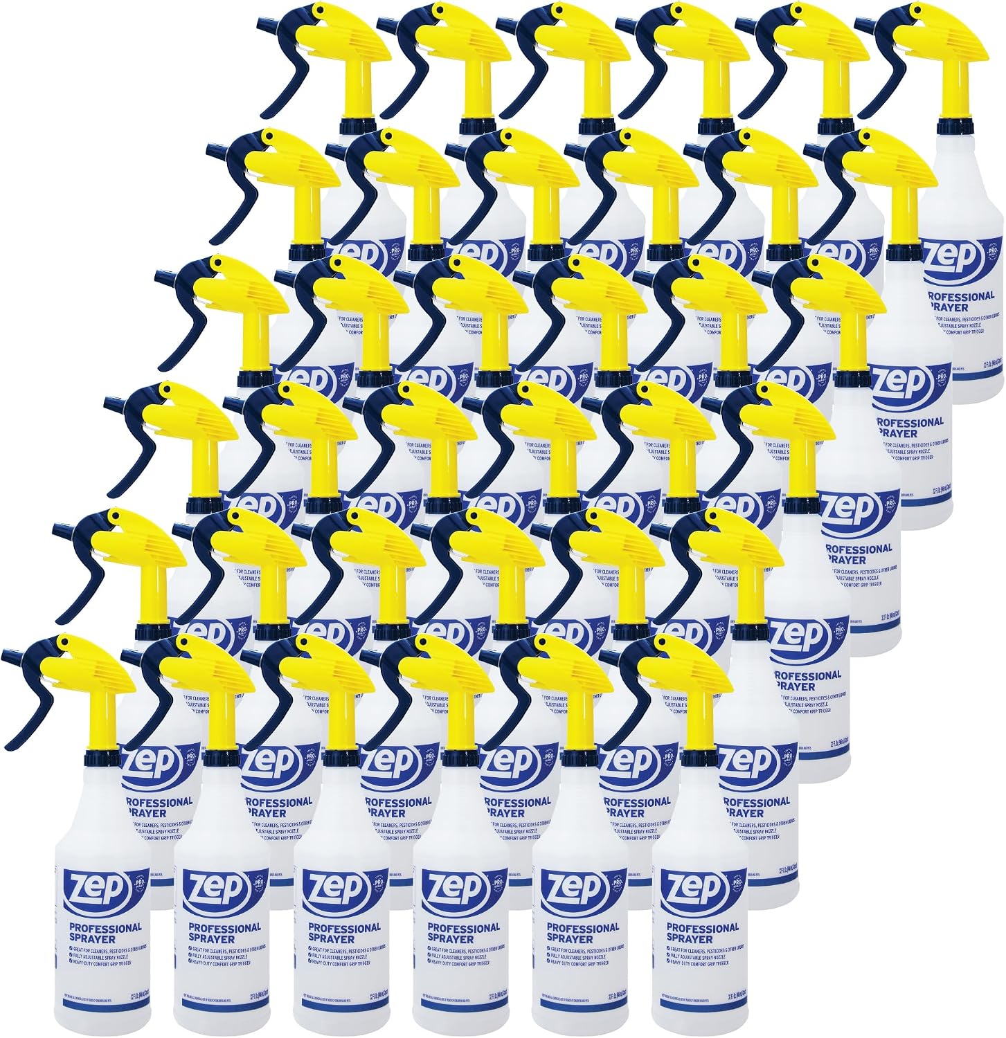 Zep Professional Sprayer Bottle - 32 oz (Case of 36) - HDPRO36 - Versatile Adjustable Nozzle, With A Fine Mist or Powerful Spray; Refillable For Diluted Concentrate