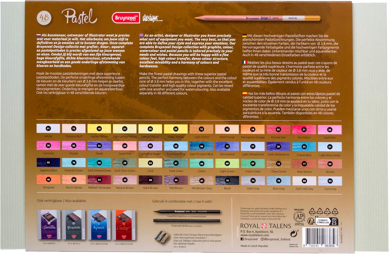 Bruynzeel Pastel Pencils Box 48